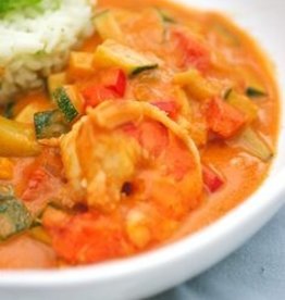 Scampi's in duivelsaus