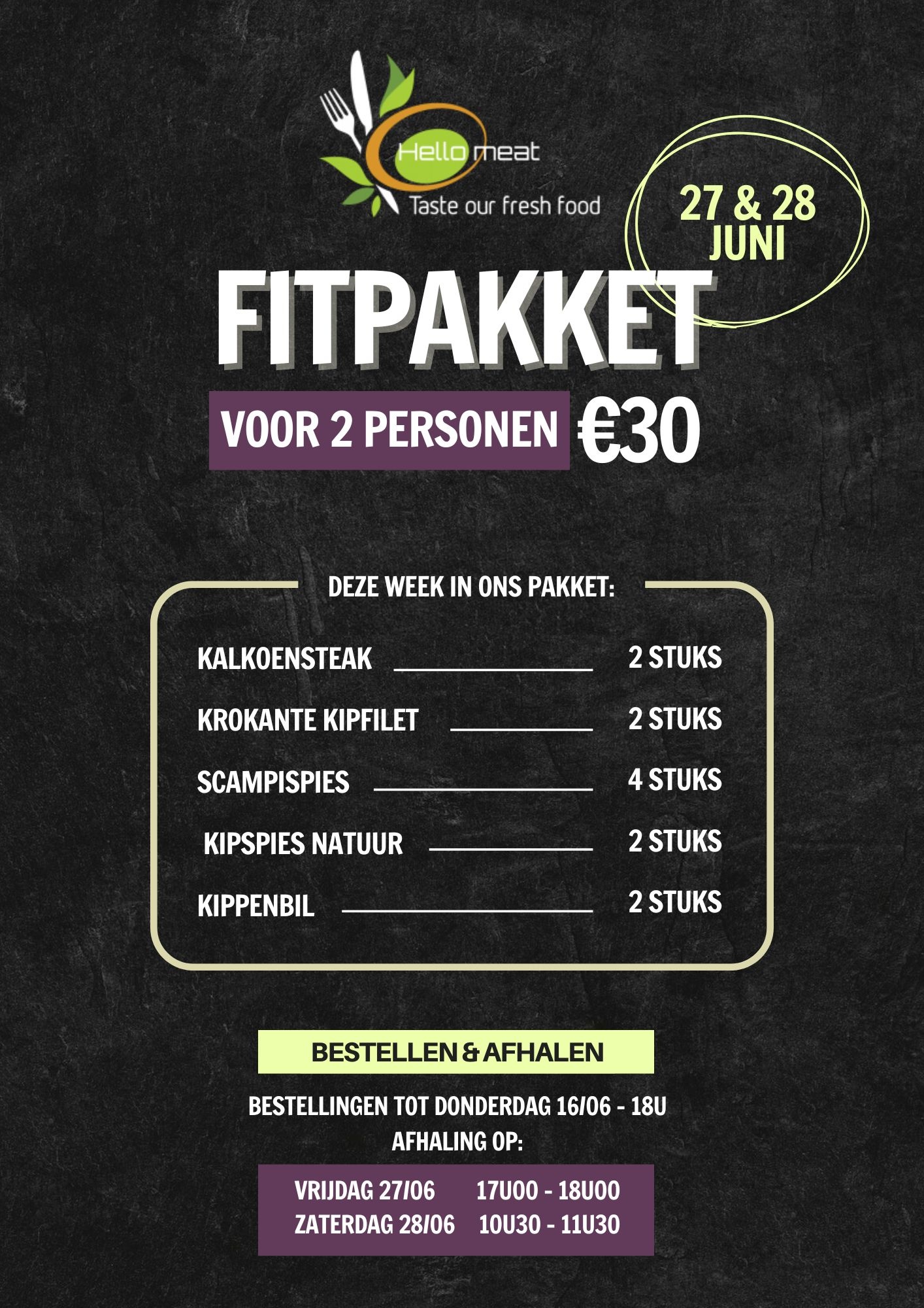 FITPAKKET 27 & 28/6