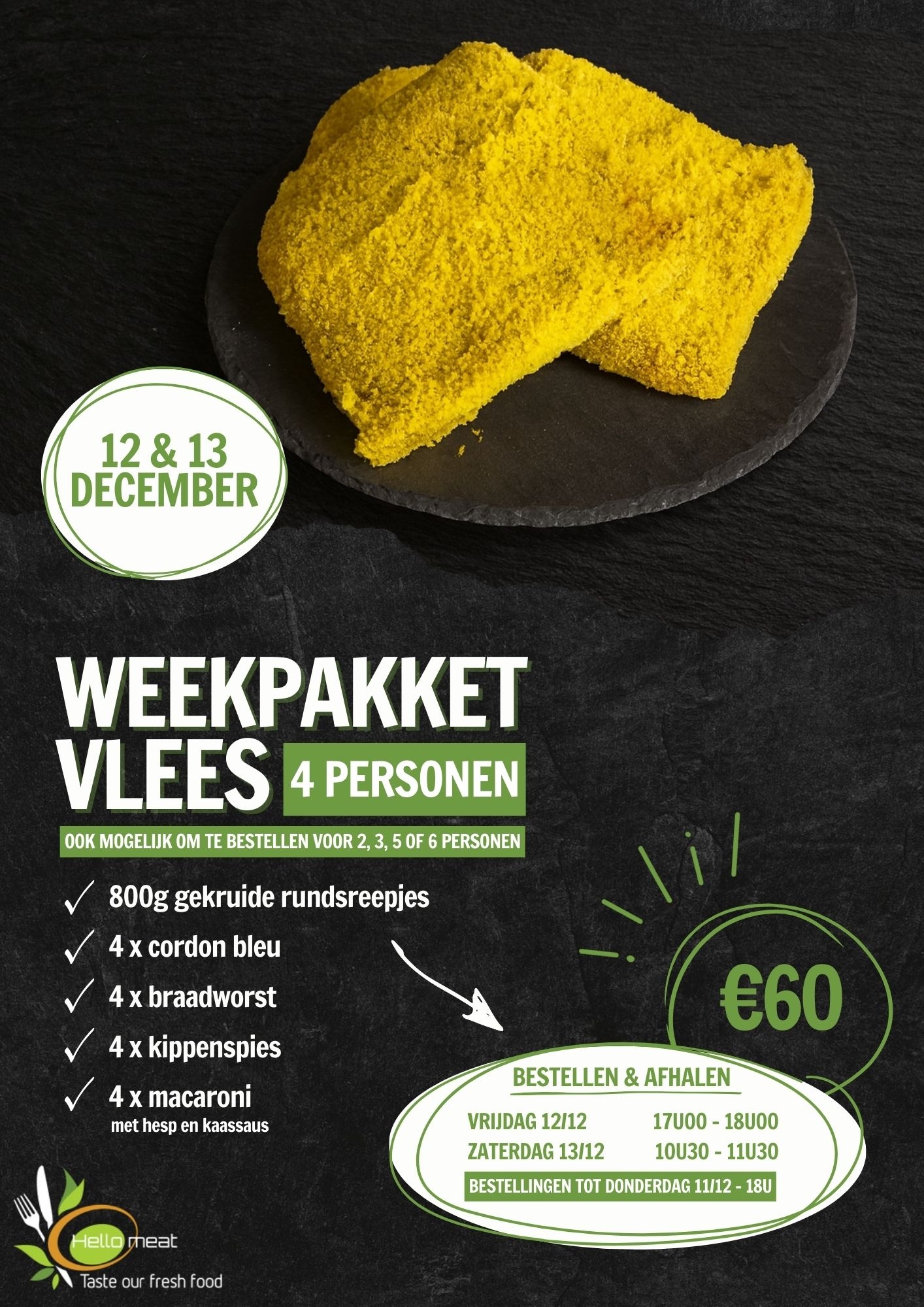 Weekpakket 12 & 13/12