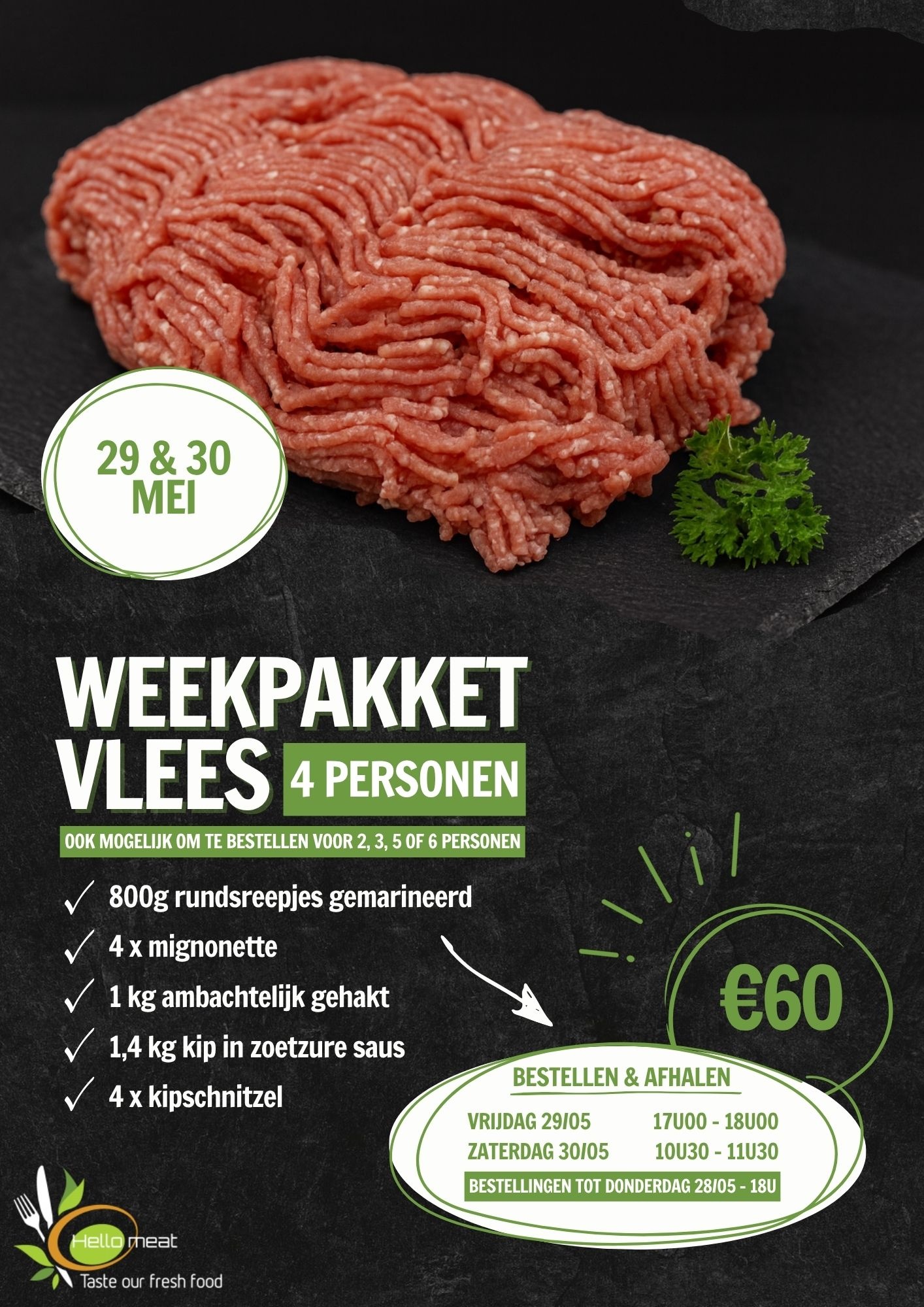 Weekpakket 29 & 30/05