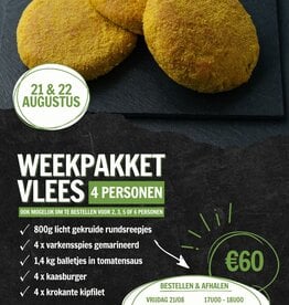 Weekpakket 21 & 22/08