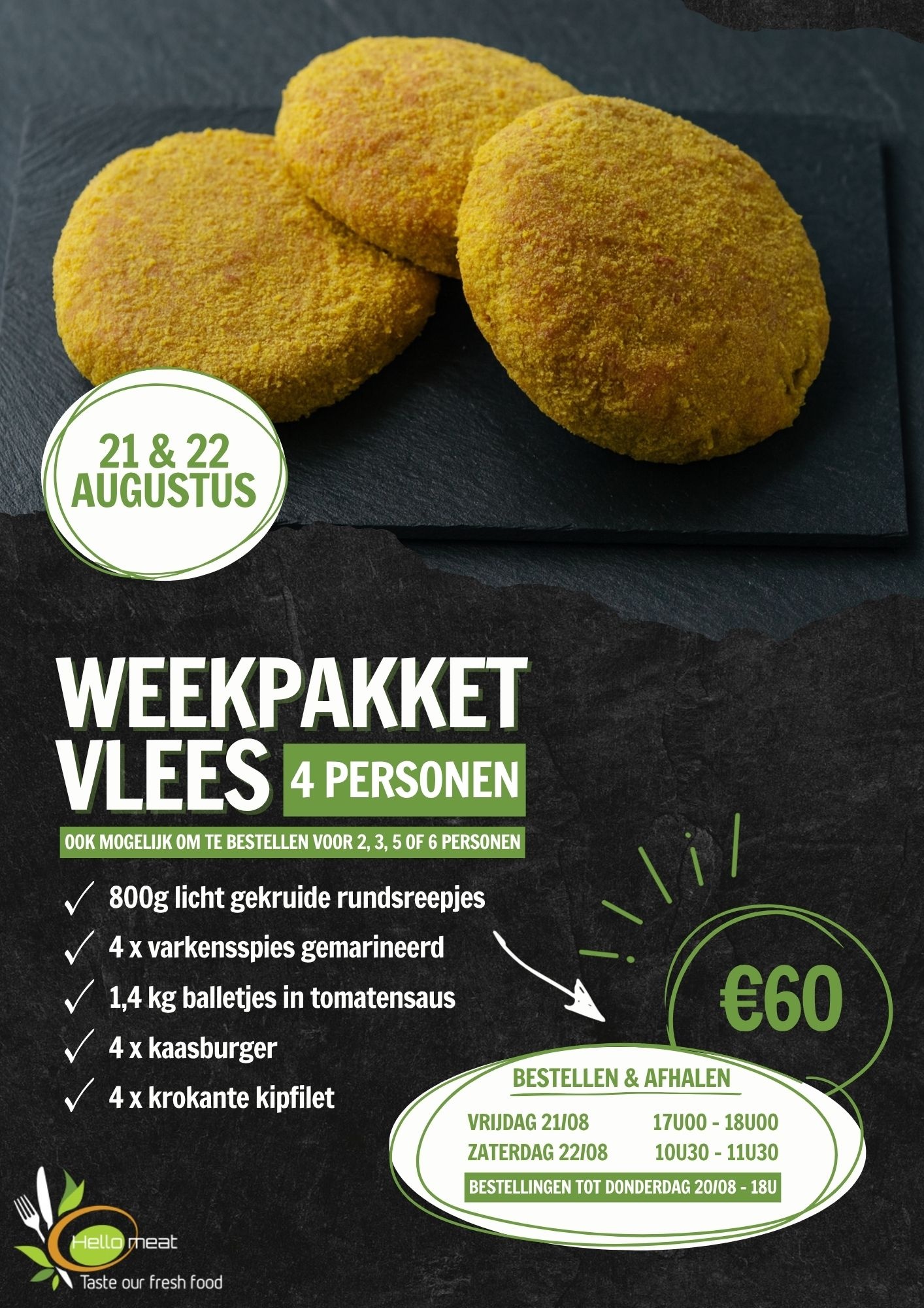 Weekpakket 21 & 22/08