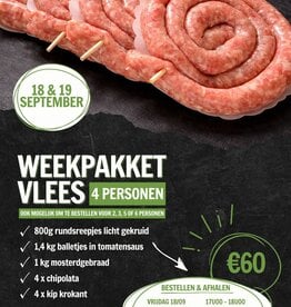 Weekpakket 18 & 19/09