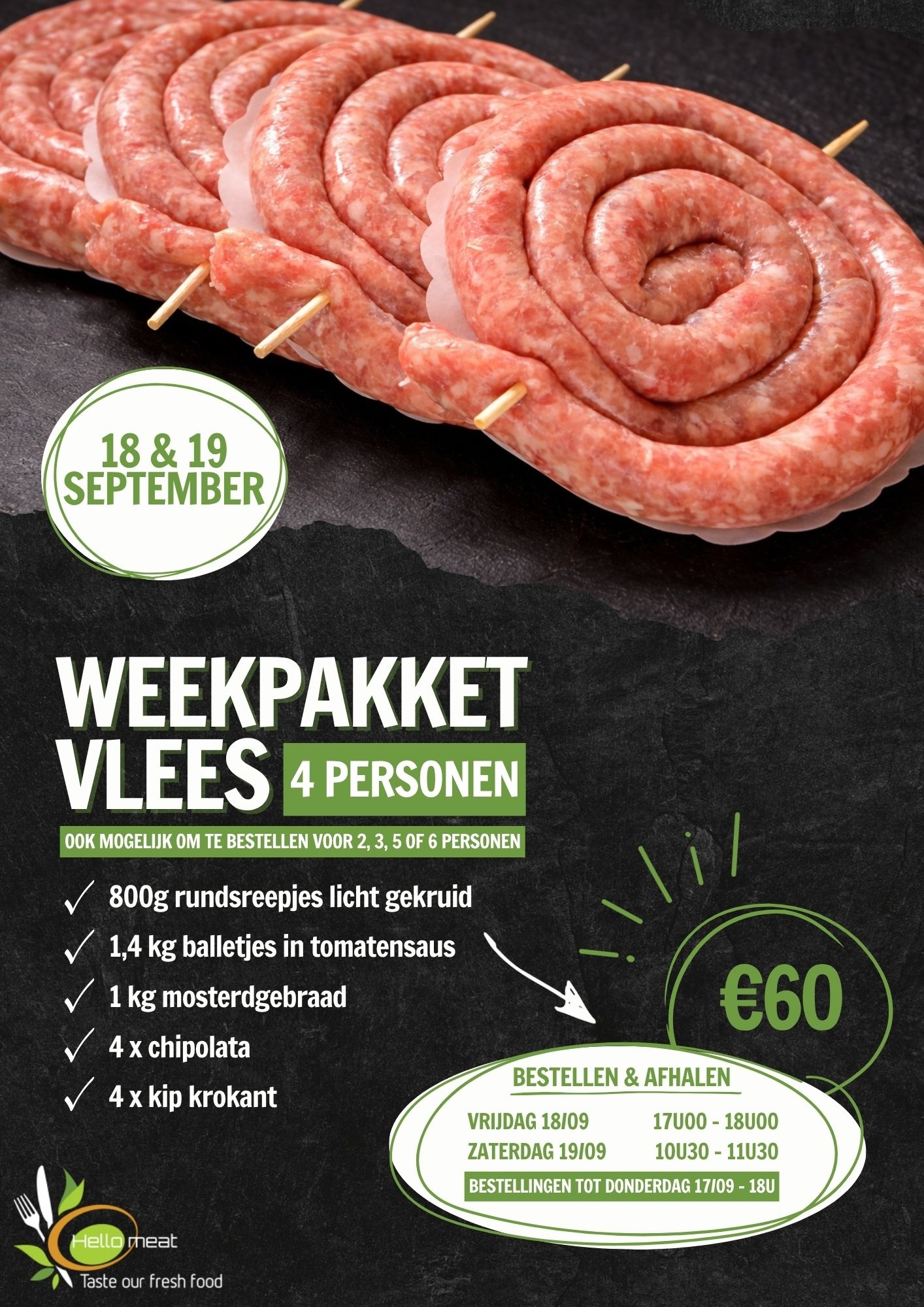 Weekpakket 18 & 19/09