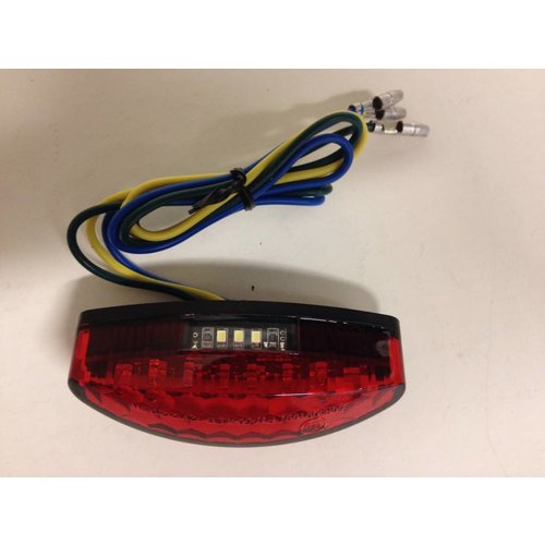 Achterlicht LED Ovaal Rood