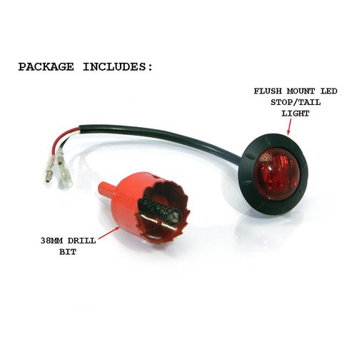 Built In Tail Light + Drill Bit