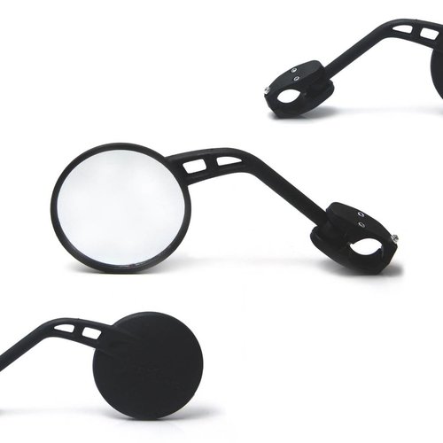 Bar End Mirror Modern Black Left