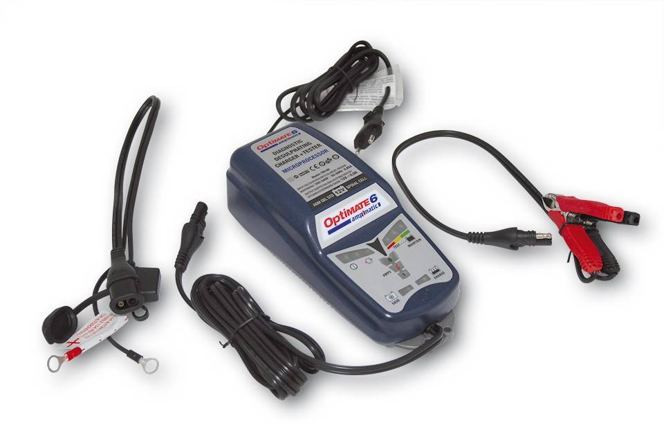 OptiMate 6 Ampmatic Diagnostic Desulphating Battery Charger & Te