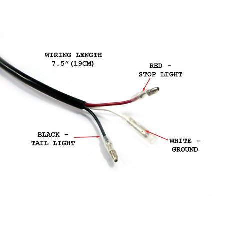 Tail Light LED Stripe Red 4"