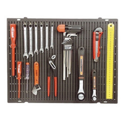 Mannesmann Tools wall with hooks