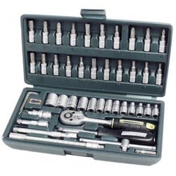 MANNESMANN SOCKET SET SL 46 PIECES 1/4 "