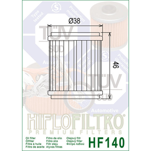 Hiflo HF140 Ölfilter