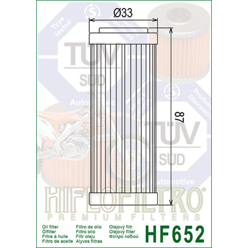 Hiflo Oil filter HF652
