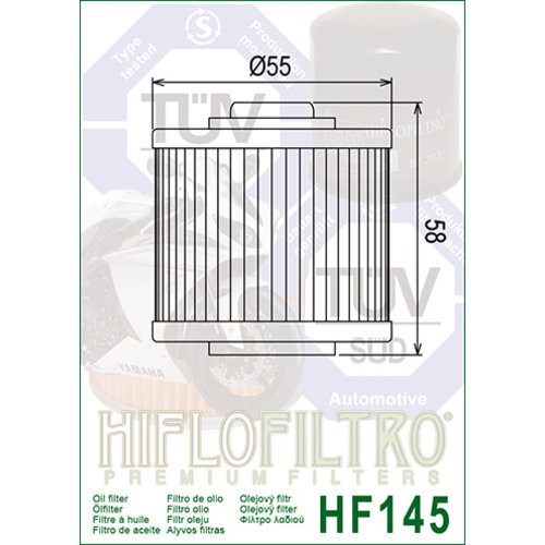 Hiflo HF145 Oliefilter
