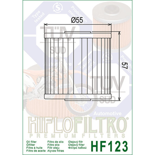 Hiflo Oil filter HF123