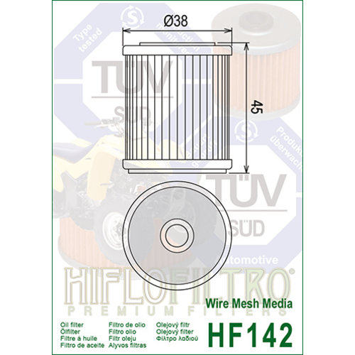 Hiflo HF142 Oliefilter
