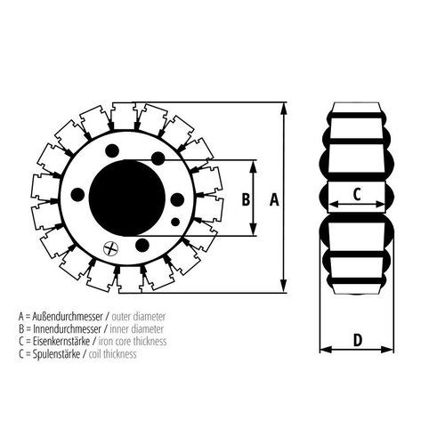 Stator ESG146 für KTM & Husaberg