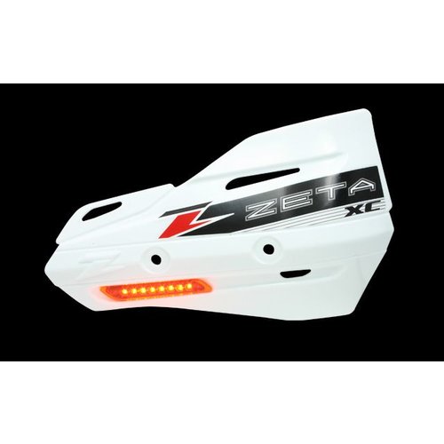 Zeta Armor-Guard XC Handschutz mit Blinker - Weiss