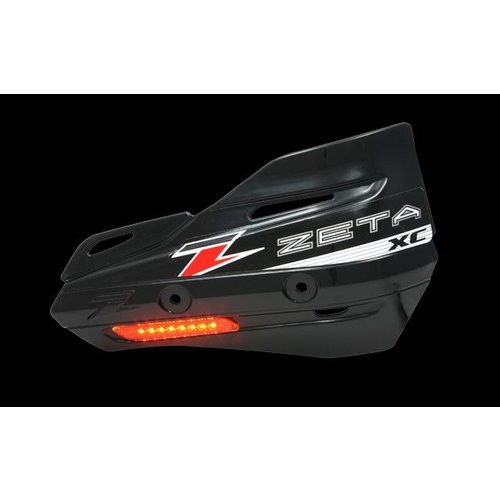 Zeta Armor-Guard XC Handschutz mit Blinker - Schwarz