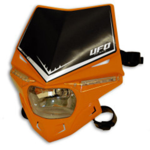 UFO Stealth Frontscheinwerfer mit LED und E-zertifiziert Orange