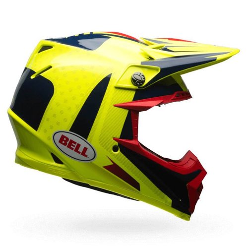 Bell Moto-9 Flex Carbon Vice Blue/Yellow