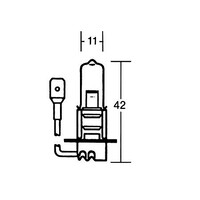 H3 Bulb 12V 55W, PK 22S