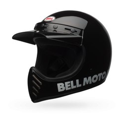 Moto-3 Classic Helm Schwarz