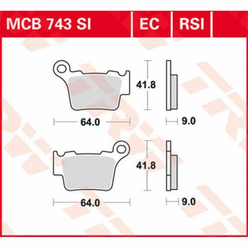 TRW Bremsbeläge Sinter MCB743SI