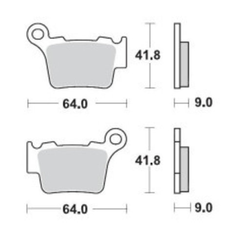 Moto-Master REAR BRAKE PADS OFFROAD NITRO SPORT 094422