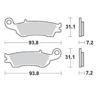 FRONTBRAKE PAD OFFROAD NITRO SPORT 094922