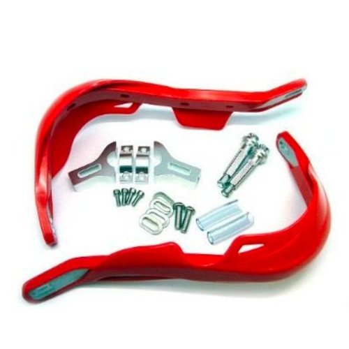 Handbescherming Motocross/Enduro Heavy Duty Rood