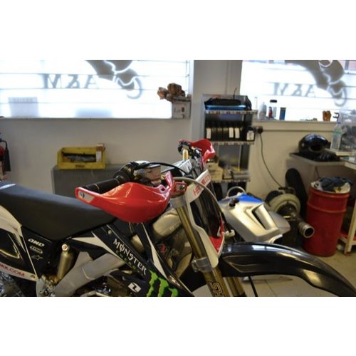 Handguards Motocross/Enduro  Heavy Duty Red