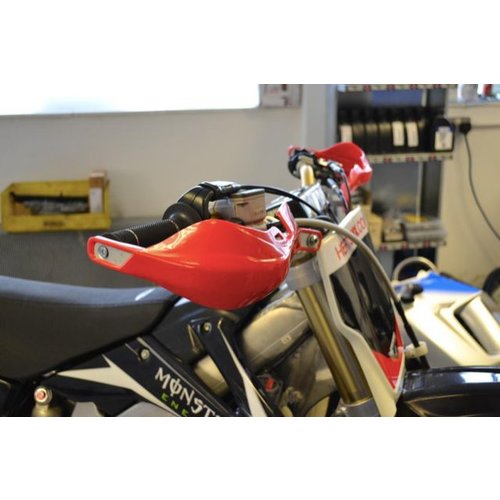 Handguards Motocross/Enduro  Heavy Duty Red