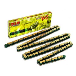 KETTE 520VX3 GOLD & SCHWARZ 122 DRUCKKLEMME