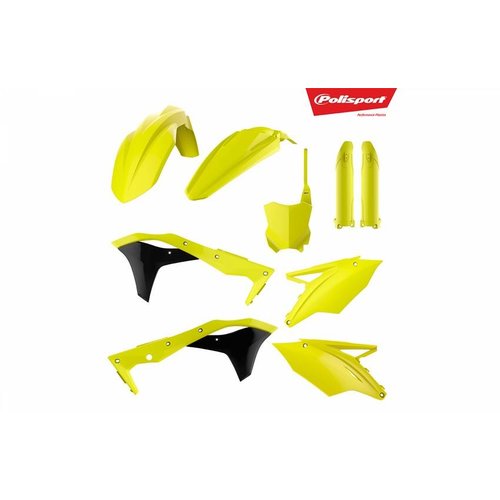 Polisport Kawasaki KX250F 17-18 Fluor Gelb Kunststoff Kit