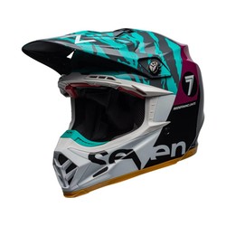 Moto-9 Flex Seven Zone Gloss Schwarz / Aqua