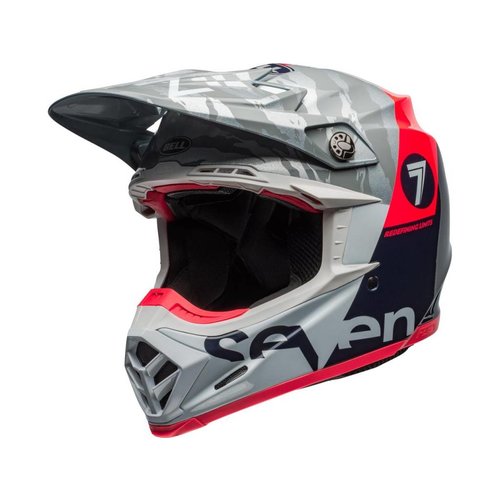 Bell Moto-9 Flex Seven Zone Gloss Navy / Coral