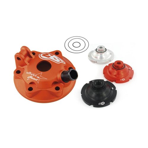 S3 Parts Cilinderkop & inserts Kit Aluminium Oranje KTM EXC250 11-16