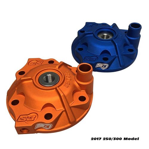 S3 Parts Head Cylinder Head & Insert Kit Aluminium Black Sherco/Scorpa