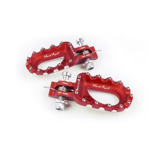 S3 Parts S3 Hard Rock Footrests Aluminium Red