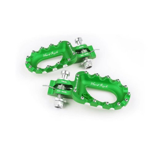 S3 Parts S3 Hard Rock Footrests Aluminium Green