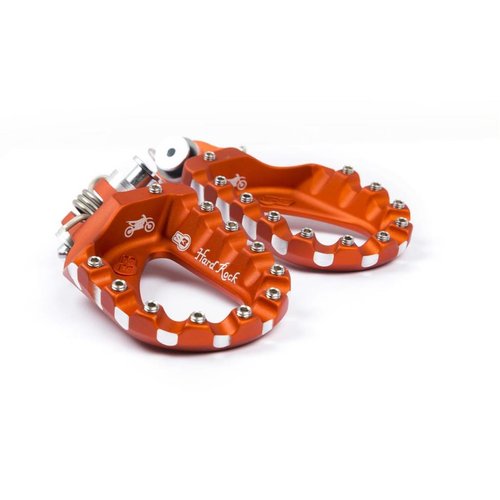 S3 Parts S3 Hard Rock Enduro Footrests Aluminium Orange
