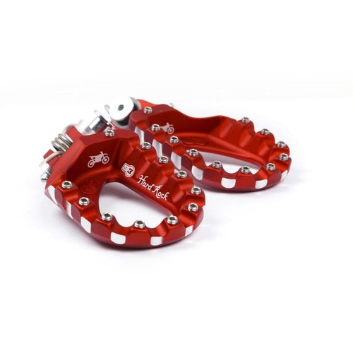 S3 Parts S3 Hard Rock Enduro Footrests Aluminium Rouge