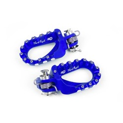 S3 Hard Rock Enduro voetsteunen aluminium blauw