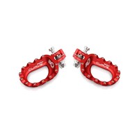 S3 Curve Footrests Aluminium Red