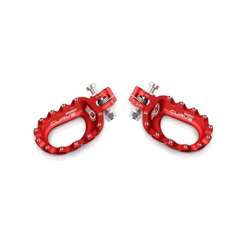 S3 Parts S3 Curve Footrests Aluminium Red