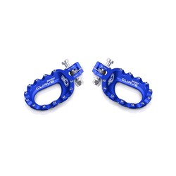 Curve voetsteunen aluminium blauw