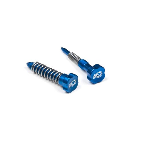 S3 Parts S3 Carburetor Adjuster Screws Idle + Air + Springs Blue