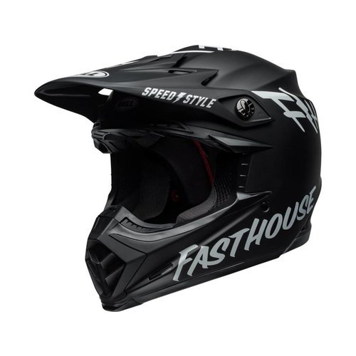 Bell Moto-9 MIPS Helm Fasthouse Gloss Weiß / Schwarz