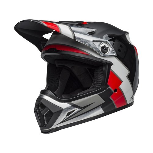 Bell MX-9 MIPS Helmet Twitch Replica Mat Zwart/Rood/Wit